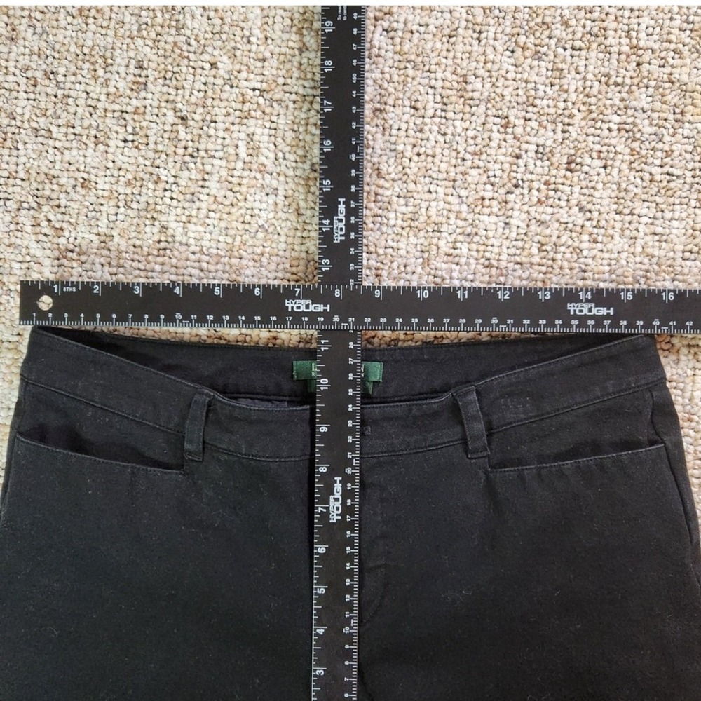 Lauren Ralph Lauren Adelle Black Bootcut Pants Women Size 10 Cotton Blend - Picture 4 of 8